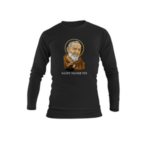 Abrir la imagen en la presentación de diapositivas, Camiseta de Padre Pio (manga larga)
